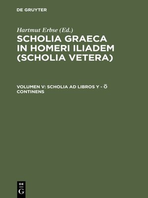 cover image of Scholia ad libros Y--O continens